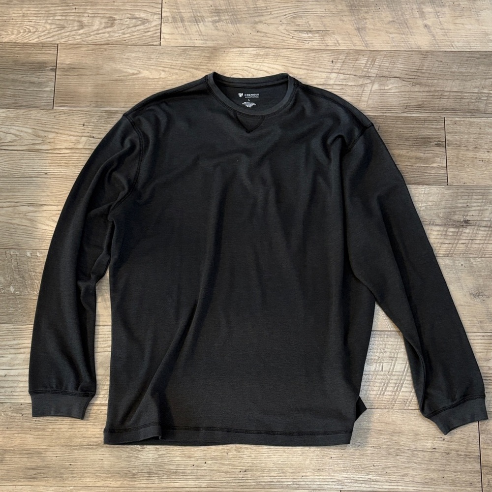 Cremieux Supima Cotton Men's Charcoal Long Sleeve Shirt